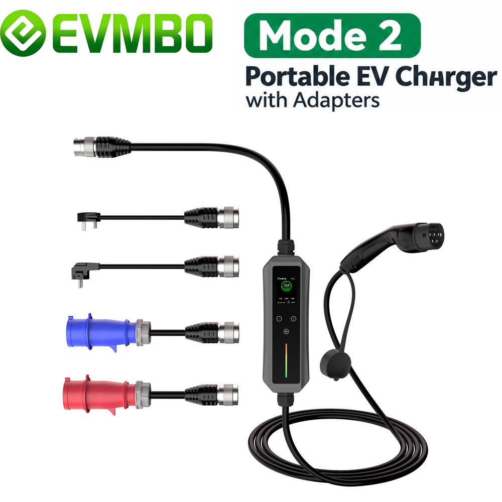 EVMBO Portable EV Charger Type - Type 2 Portable Ev Charger 11Kw Cee review and price